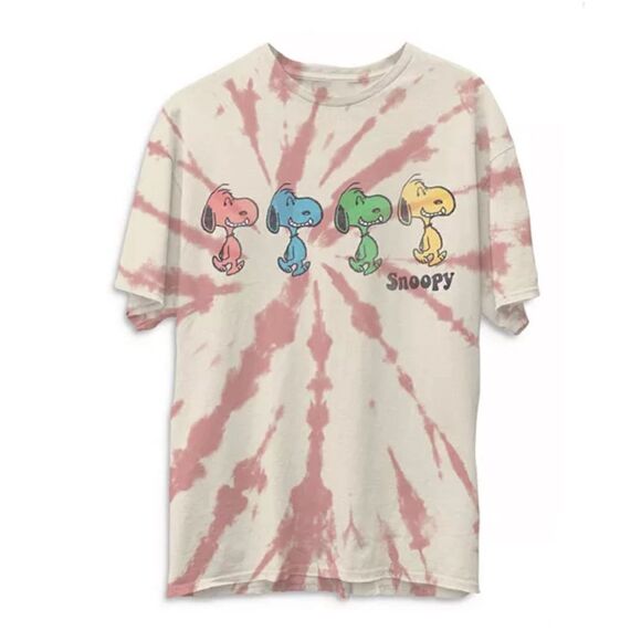 Junk food Snoopy Peanuts Tie Dye Graphic Tee Small - Picture 2 of 8
